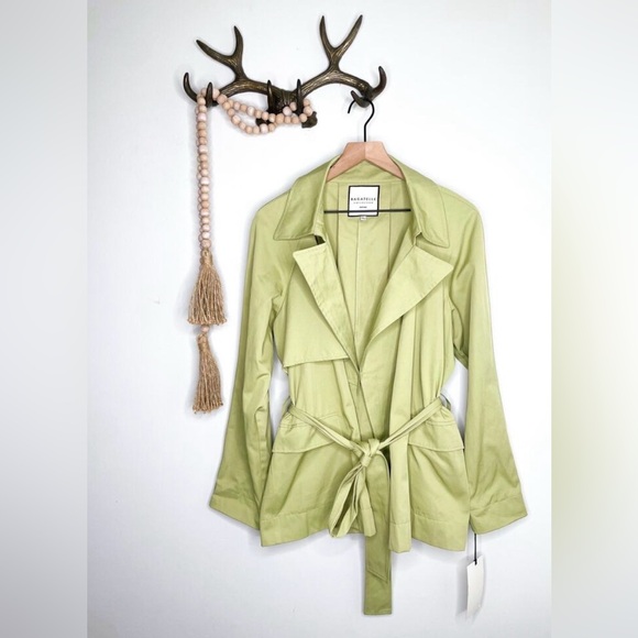 bagatelle Jackets & Blazers - bagatelle Trench Coat • Green Sage Wrap Jacket • Size L • NWT
